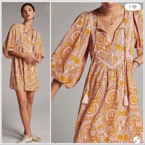 Anthropologie Agatha beautiful puffy sleep dress, S.
